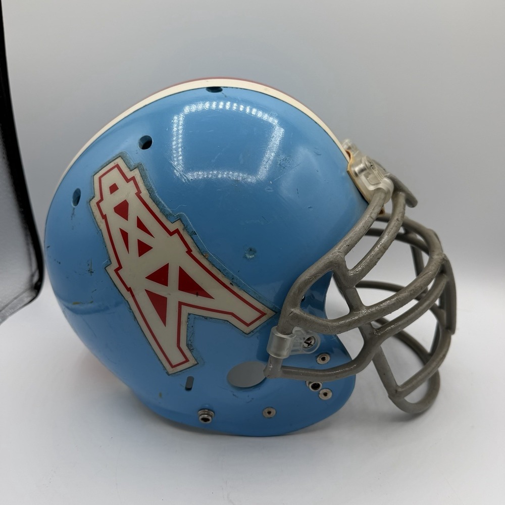 Vintage Schutt Custom Houston Oilers Blue Football Helmet Full Size